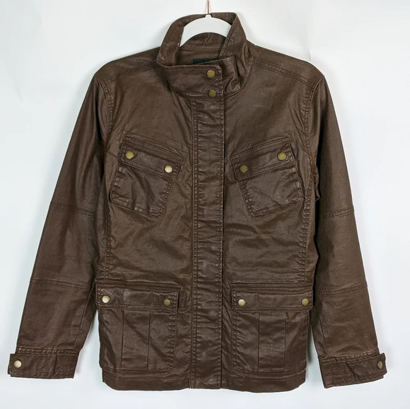 Lauren Ralph Lauren Brown Utility Jacket - Picture 1 of 5